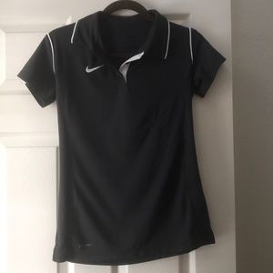 Nike dri-fit polo with white detailing